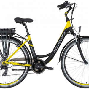 Vélo électrique de ville LOVELEC Capella Noir/Jaune 2023