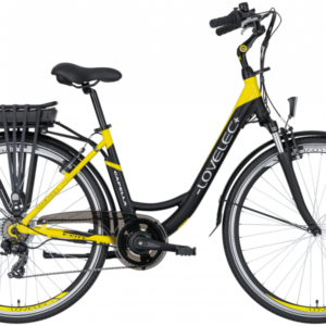 Vélo électrique de ville LOVELEC Capella Noir/Jaune