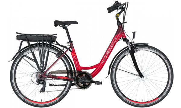 Vélo électrique de ville LOVELEC Capella Rouge/Ruby