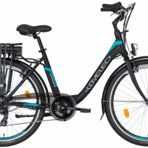 Vélo électrique de ville LOVELEC Nardo Noir/Bleu 2023