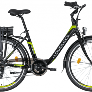Vélo électrique de ville LOVELEC Nardo Noir/Vert 2023
