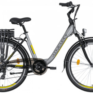 Vélo électrique de ville LOVELEC Norma Gris/Jaune 2023