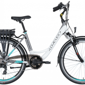 Vélo électrique de ville LOVELEC Polaris Blanc/Gris 2023