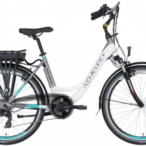Vélo électrique de ville LOVELEC Polaris Blanc/Gris